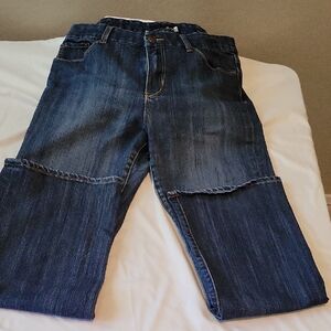 Seven7 Men's Relaxed Fit Dark Blue Jeans